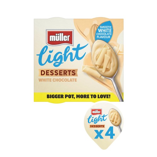 Mullerlight Desserts White Chocolate 4x90g