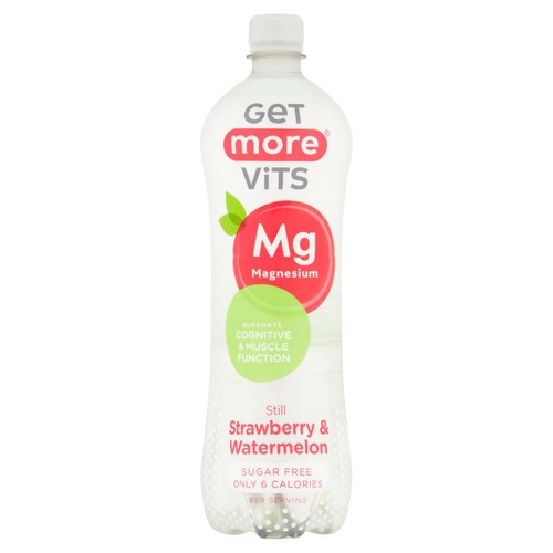 Get More Vits Still Strawberry & Watermelon Flavoured Magnesium Drink 1L