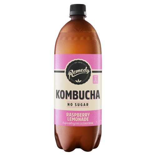 Remedy Raspberry Lemonade Kombucha 1L