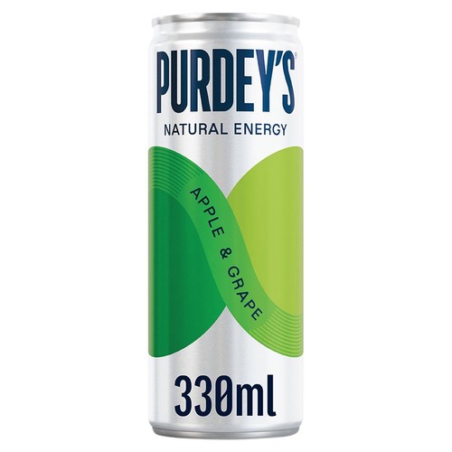 Purdey's Natural Energy Apple & Grape 330ml Can