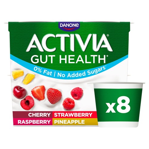 Activia Berries & Pineapple Fat Free Gut Health Fruit Yoghurt
