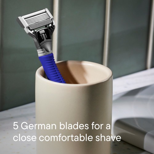 Harry's Razor and 10 Blades Indigo Set thumbnail 3