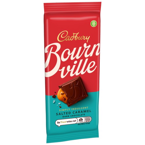 Cadbury Bournville Salted Caramel Chocolate Bar 110g thumbnail 2