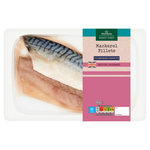 Morrisons Market Street Mackerel Fillets 180g thumbnail 2