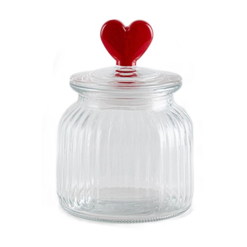 Morrisons Valentine's Heart Glass Jar