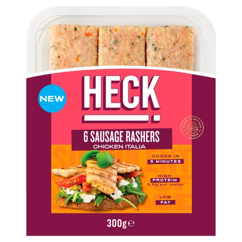 HECK! Chicken Italia Gluten Free Sausage Rashers 6 Pack 300g thumbnail 4