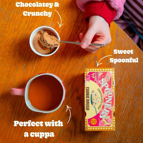 Spooners Ready To Eat Choc Chip Cookie Dough 2x75g thumbnail 4