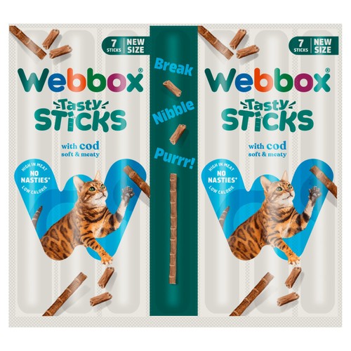Webbox Tasty Sticks with Cod 7 x 5g (35g)