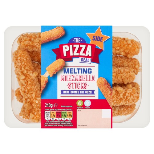 The Pizza Deal Melting Mozzarella Sticks 240g