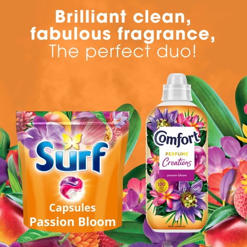 Surf 3 in 1 Laundry Washing Detergent Capsules Passion Bloom 51 Washes thumbnail 5