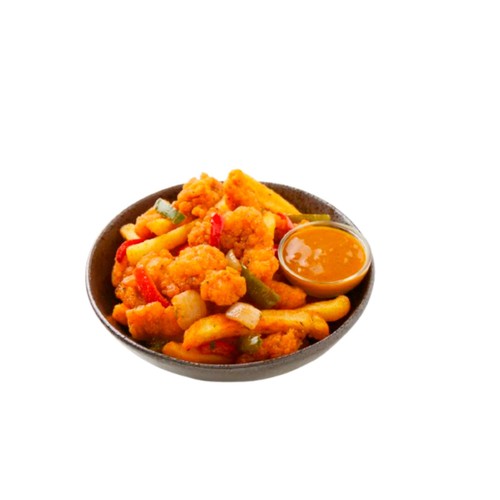Fit Foods Salt & Chilli Chicken with Chips & Curry Sauce 385g thumbnail 3