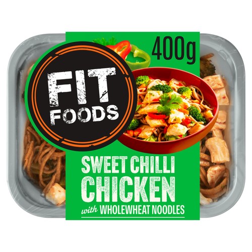 Fit Foods Sweet Chilli Chicken with Wholewheat Noodles 400g