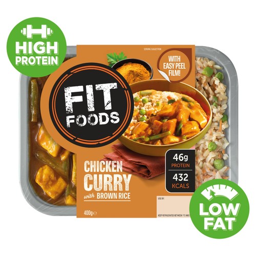 Fit Foods Chicken Curry with Brown Rice 400g thumbnail 2