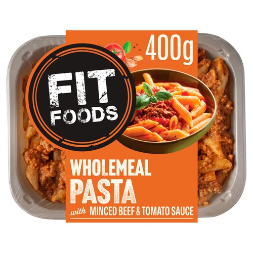 Fit Foods Wholemeal Pasta with Minced Beef & Tomato Sauce 400g