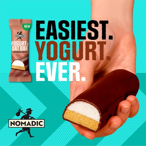 Nomadic Yogurt And Oat Bar Chocolate  thumbnail 2
