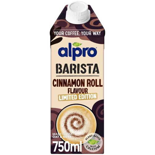 Alpro Barista Cinnamon Roll Chilled Dairy Free Drink 750ml