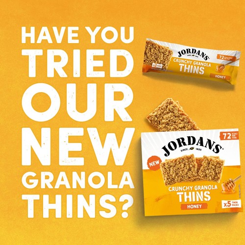 Jordans Granola Thins Honey Oat Cereal Bars 5 x 32g thumbnail 4