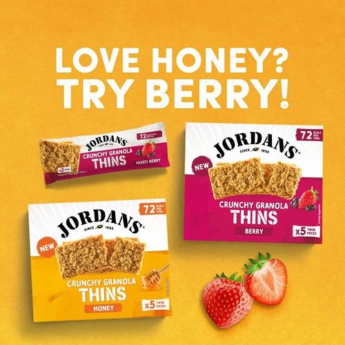 Jordans Granola Thins Honey Oat Cereal Bars 5 x 32g thumbnail 5