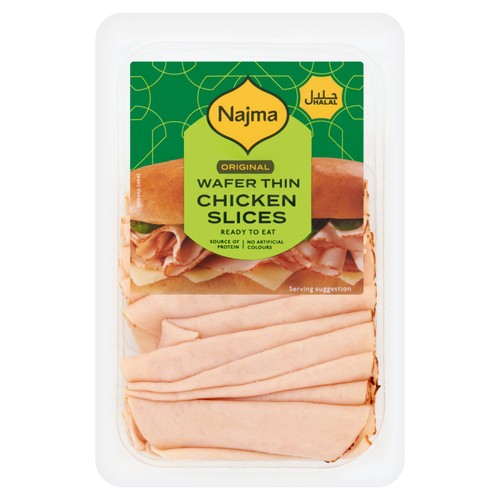 Najma Halal Original Wafer Thin Chicken Slices 125g