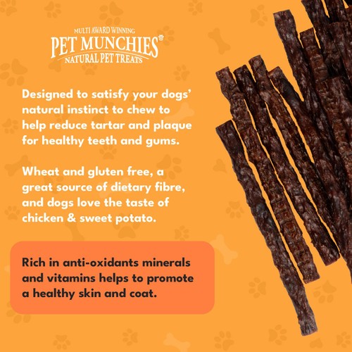 Pet Munchies Chicken & Sweet Potato Sticks 90g thumbnail 3