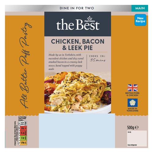 Morrisons The Best Chicken, Bacon & Leek Pie 500g