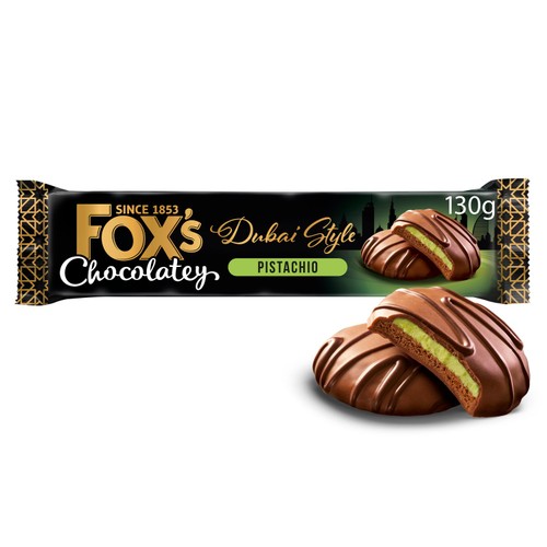 Fox's Chocolatey Indulgent Creams Dubai Style Pistachio 130g