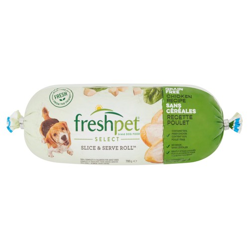 Freshpet Dog Roll Grain Free Chicken Recipe With Potato & Spinach 700g