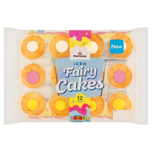 Morrisons Iced Fairy Cakes 