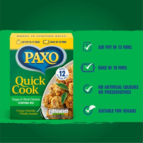 Paxo Quick Cook Sage & Red Onion Stuffing Mix 150g thumbnail 3