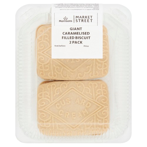 Morrisons Giant Caramelised Filled Biscuit 2 Pack