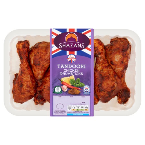 Shazans Halal Tandoori Chicken Drumsticks 900g