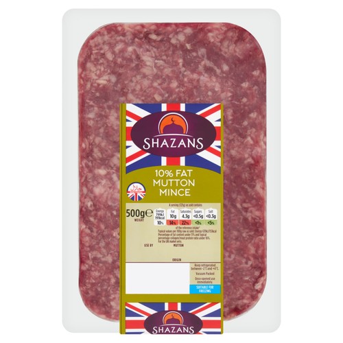 Shazans Mutton Mince 10% Fat 