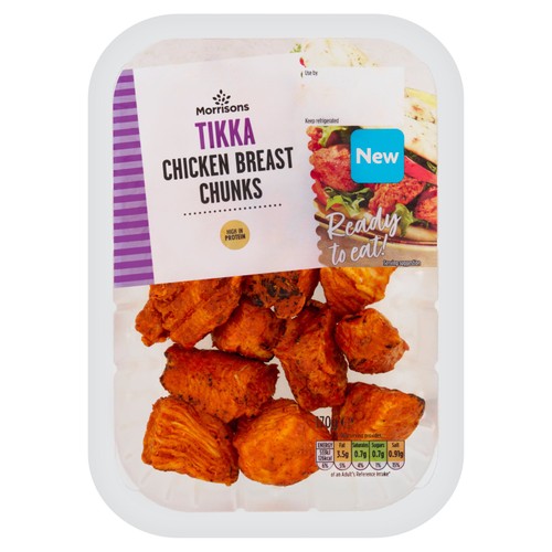 Morrisons Ready To Eat Cooked Chicken Tandoori Breast Chunks   170g