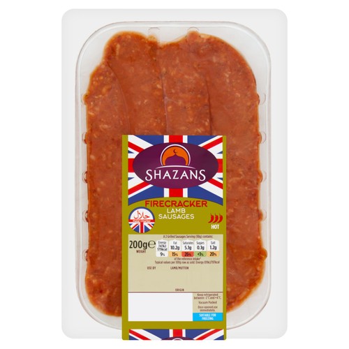 Shazans Firecracker Lamb Sausages 