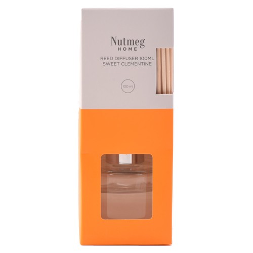 Nutmeg Home Reed Diffuser 100ml Sweet Clementine