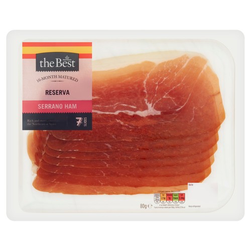 Morrisons The Best 16 Month Aged Serrano Ham 80g