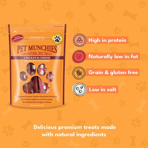 Pet Munchies Chicken & Cheese Dog Treats 100g thumbnail 2