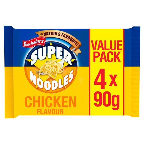 Batchelors Super Noodles Chicken Multipack 4x90g