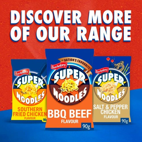 Batchelors Super Noodles Chicken Multipack 4x90g thumbnail 3