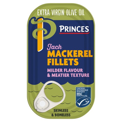 Princes MSC Jack Mackerel In Extra Vigin Olive Oil 