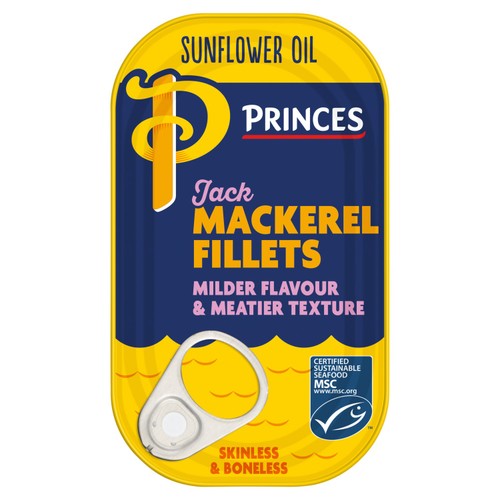 Princes Msc Jack Mackerel In Sunflower Oil 
