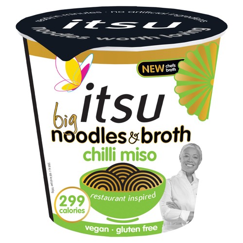 Itsu BIG Chilli Miso Instant Noodles & Broth Pot 98g