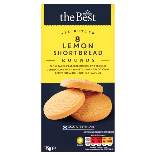 Morrisons The Best Lemon Shortbread Rounds 