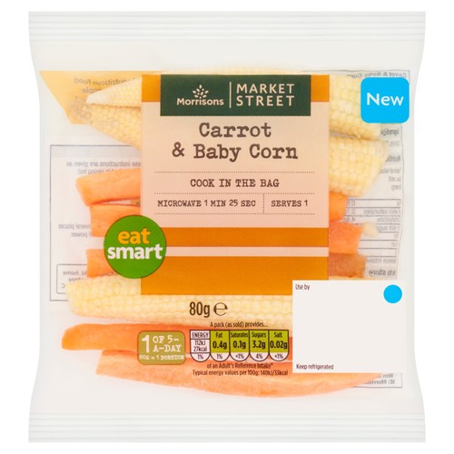Morrisons Carrot & Baby Corn 80g