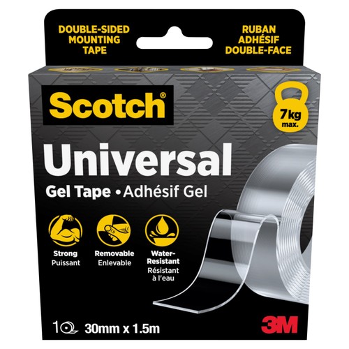 Scotch Universal Gel Tape Transparent 30mm x 1.5m