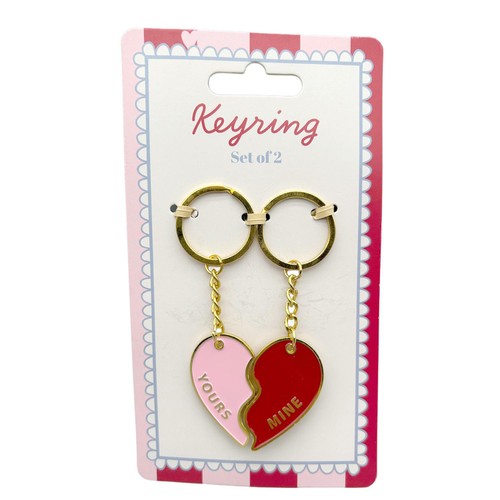 Morrisons Valentine's Metal Heart Keyring