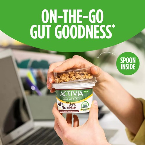 Activia Chocolate & Granola Gut Health Breakfast Yoghurt Pot 165g thumbnail 5