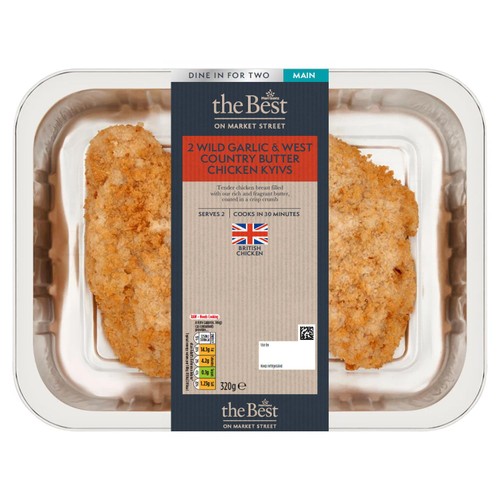 Morrisons British The Best 2 Wild Garlic & Butter Chicken Kyivs 320g