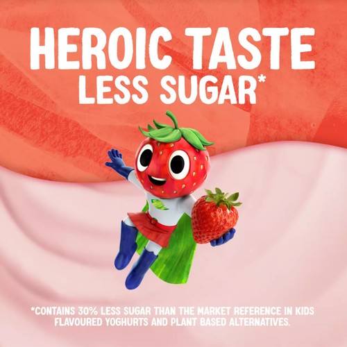 Alpro Kids Strawberry Soya Dairy Free Yoghurt Alternatives 4x115g thumbnail 3