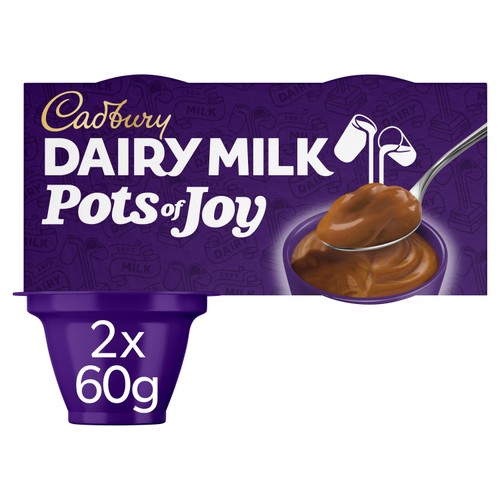 Cadbury Dairy Milk Pots of Joy Chocolate Dessert 2x60g thumbnail 5
